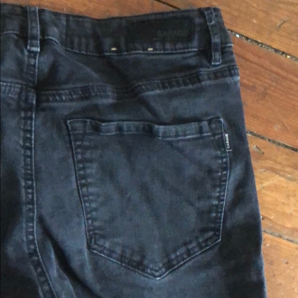 Black, Ripped Garage Jeans - Picture 2 of 5